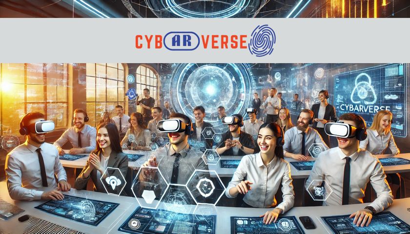 CybARverse jauni žmonės mokosi, AR/VR akiniai