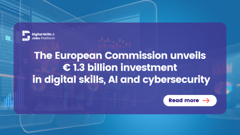 ES Komisija paskelbė apie 1,3 mlrd. EUR investicijas į skaitmeninius įgūdžius, dirbtinį intelektą ir kibernetinį saugumą